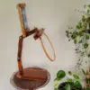 Suporte celular para suporte de bastidor articulado com giro 360° e imã para agulhas