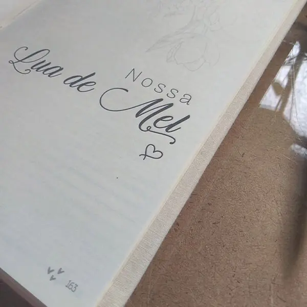 Agenda da noiva paginas anotações lua de mel