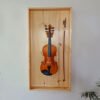 Quadro expositor para violino e arco