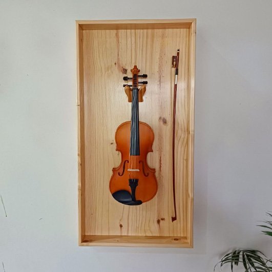Quadro Expositor para Violino e Arco