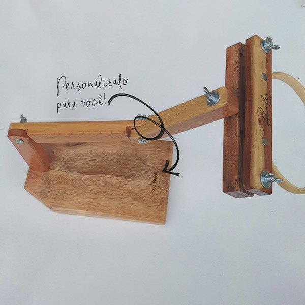 Suporte para bastidor dobravel com gravação nome